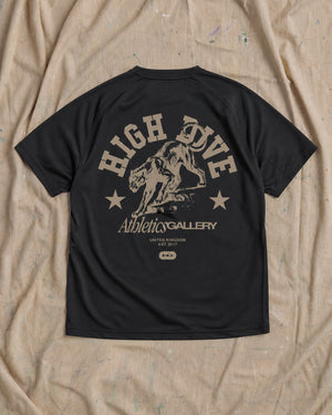College Panther Black Active Tee