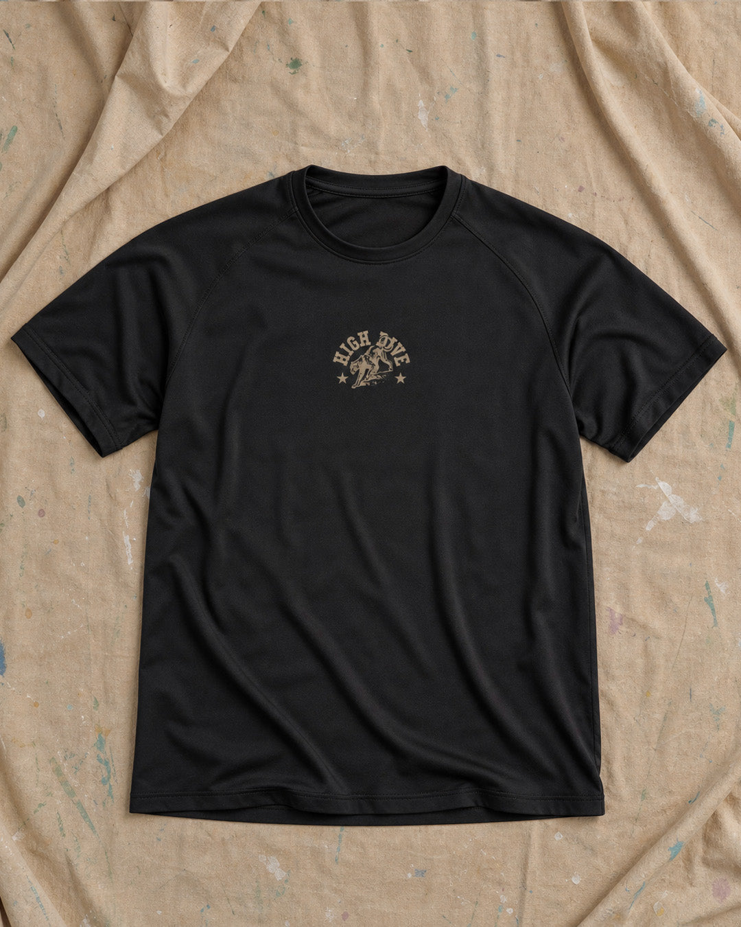 College Panther Black Active Tee