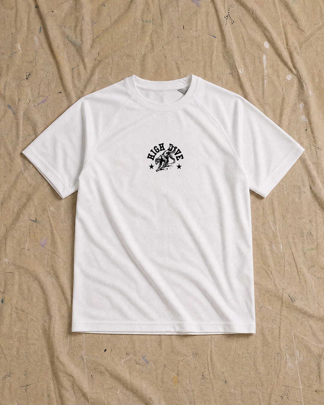 College Panther White Active Tee