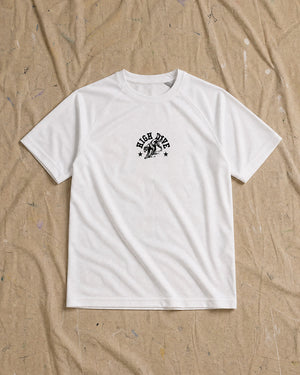 College Panther White Active Tee