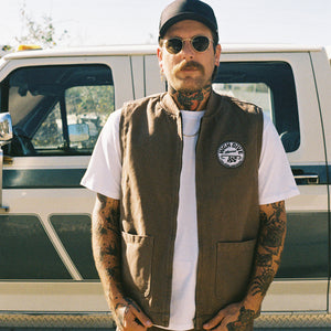 Brown Canvas Vest
