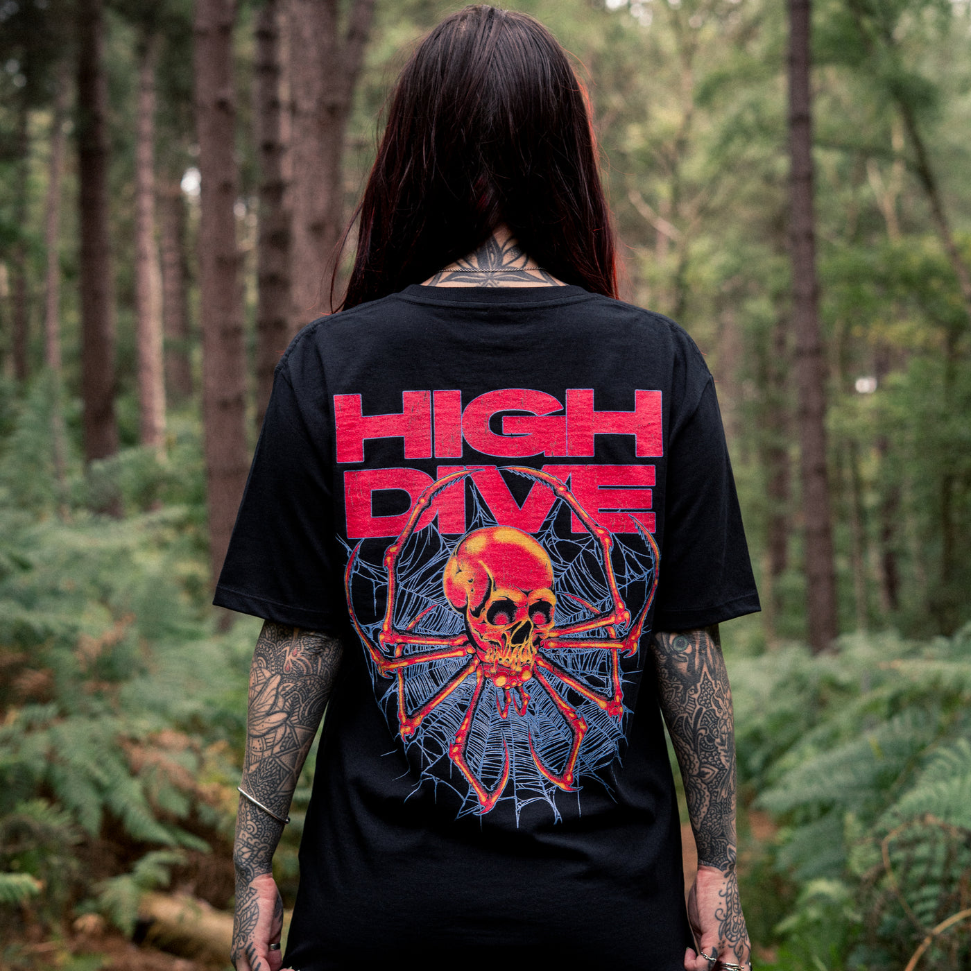 SpiderSkull Black Tee