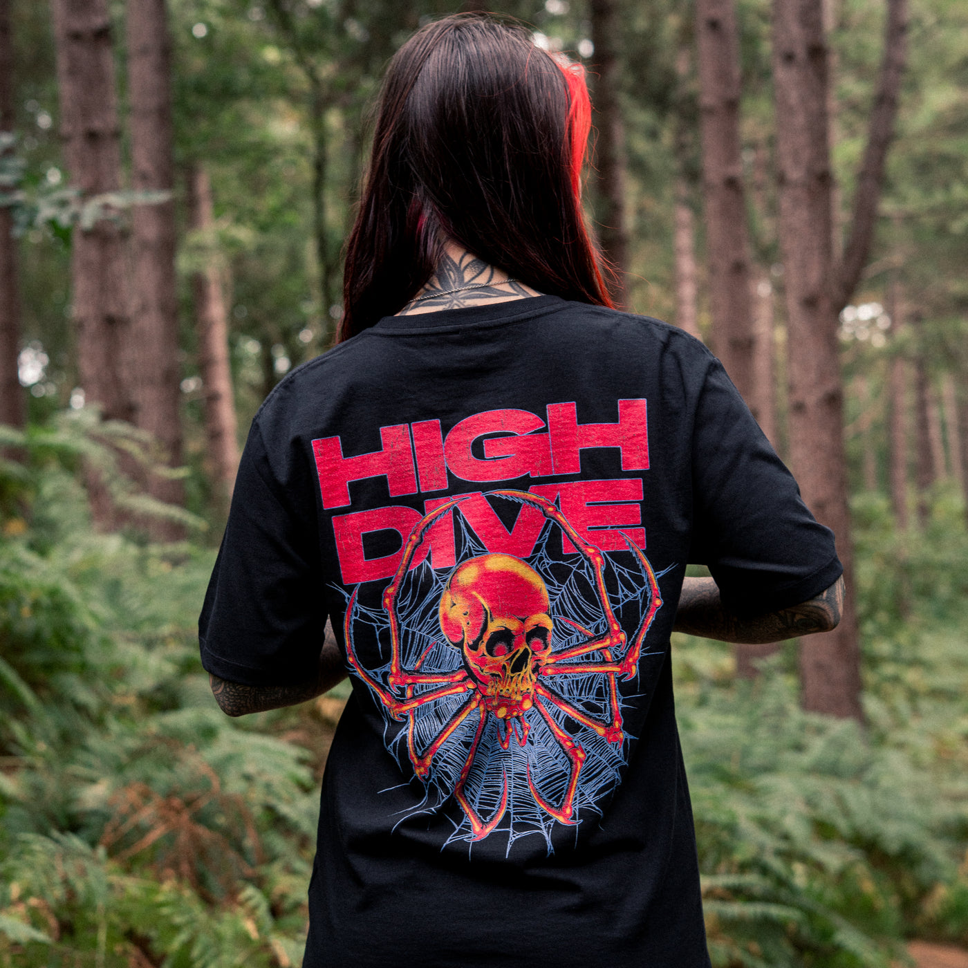 SpiderSkull Black Tee