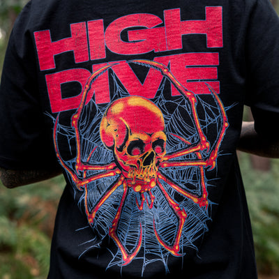 SpiderSkull Black Tee