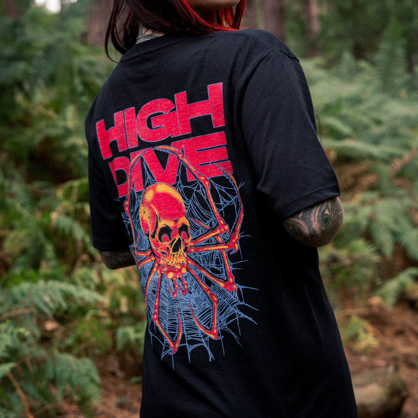 SpiderSkull Black Tee
