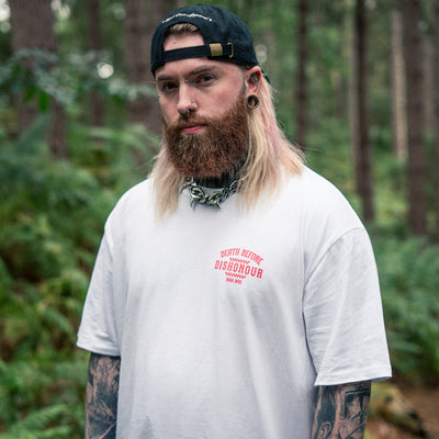 Death Before Dishonour White Tee