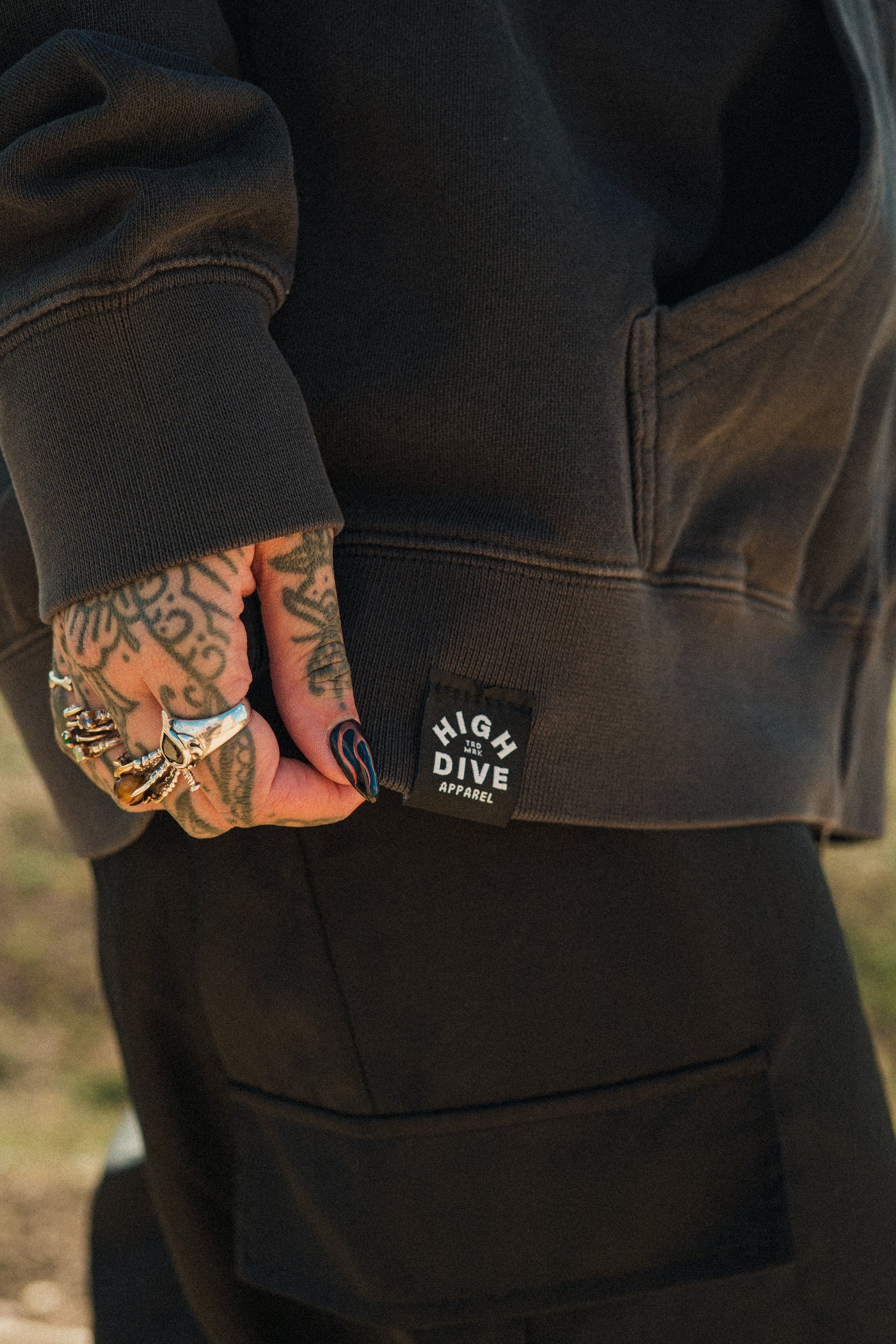Metal Faded Zipped Hoody