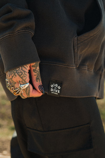 Metal Faded Zipped Hoody