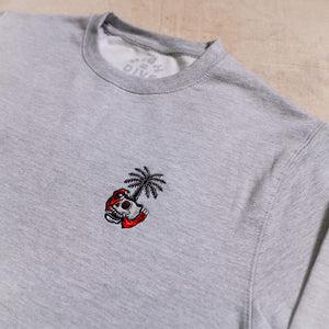 Dead Vibes Embroidered Grey Crew BFCM EARLY ACCESS