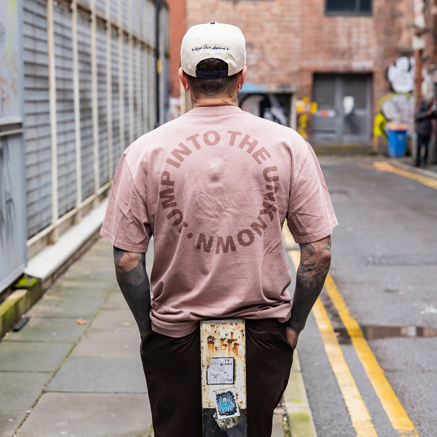 Heavy Faded Hazy Pink Tee