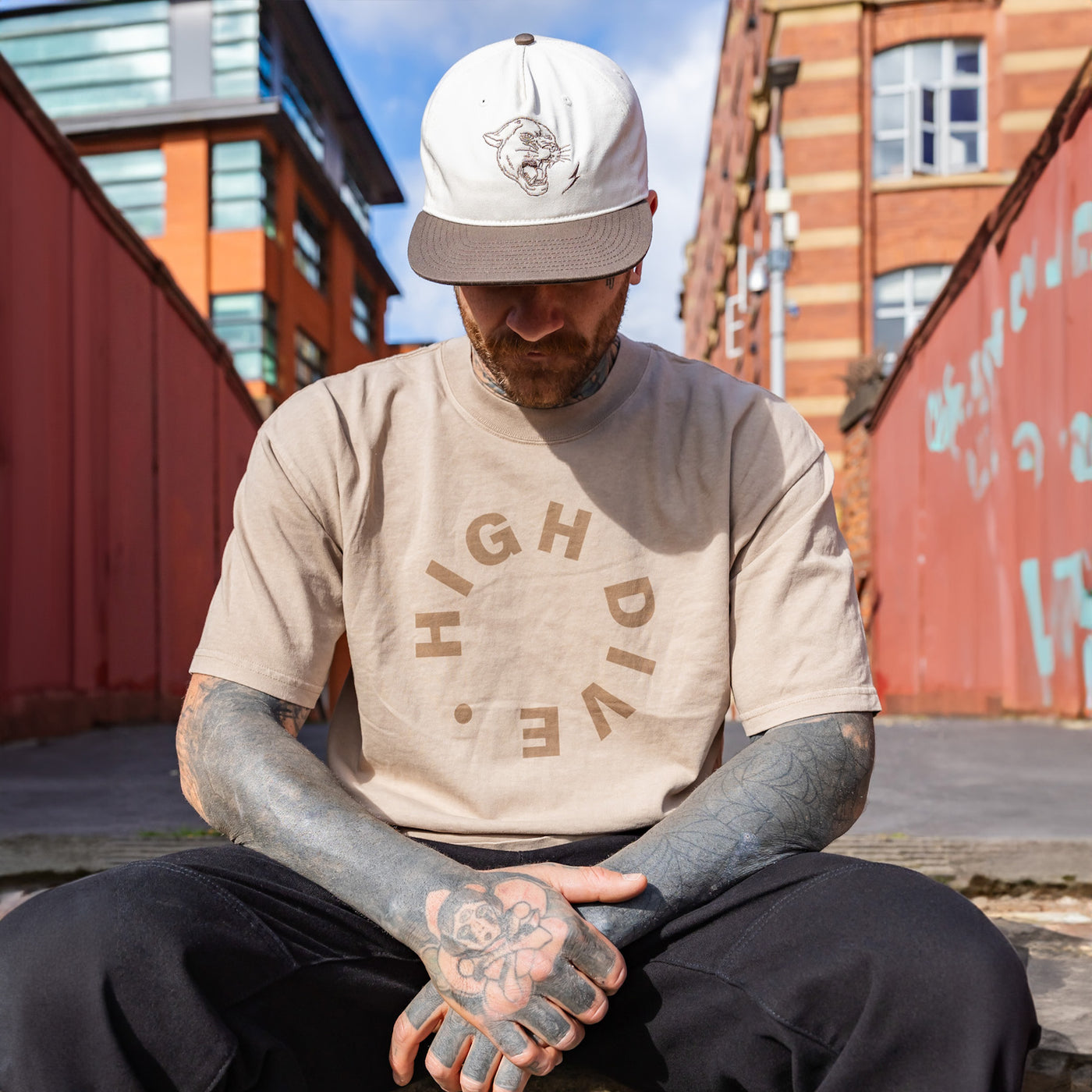 Heavy Faded Sand Tee