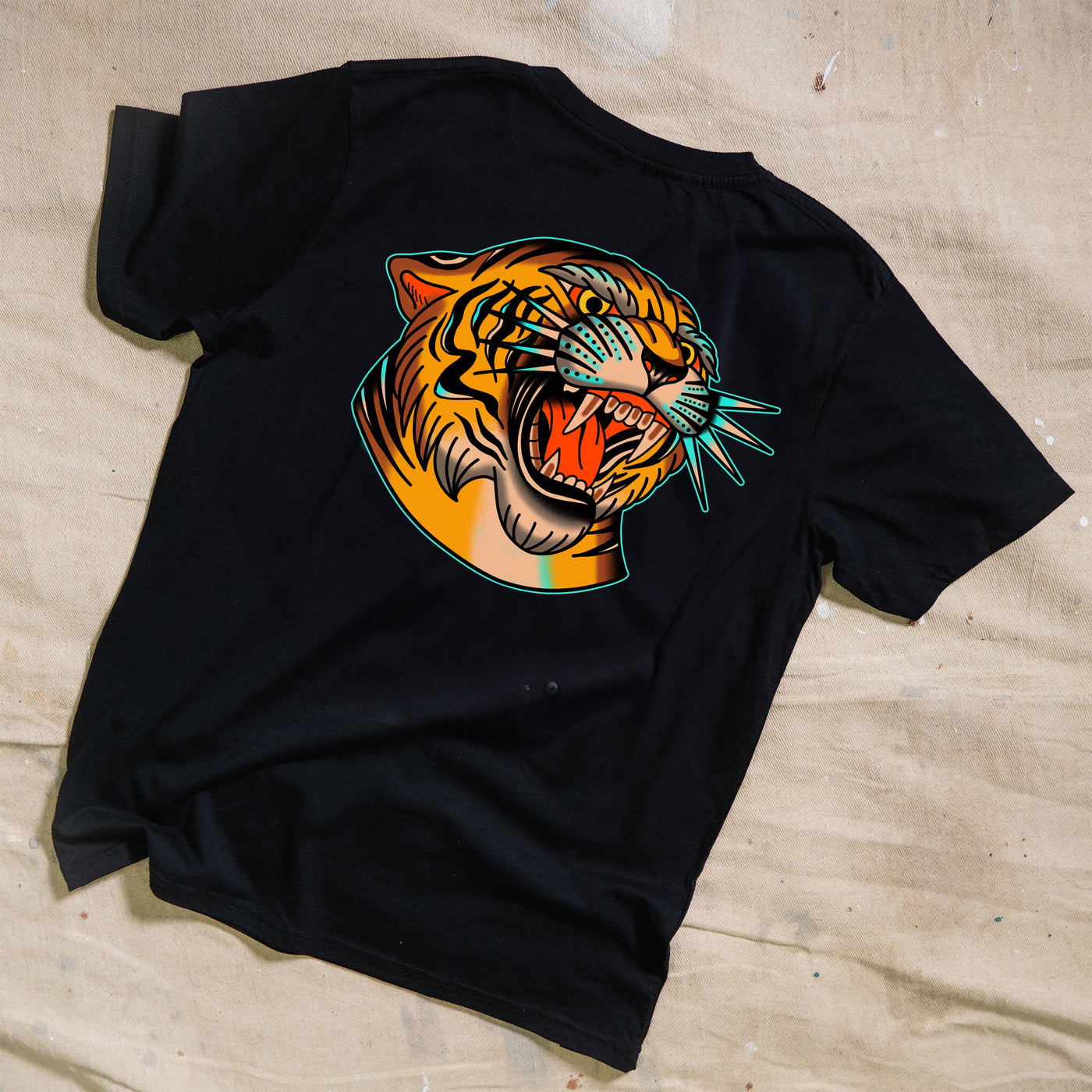 Flash Tiger Black T-Shirt
