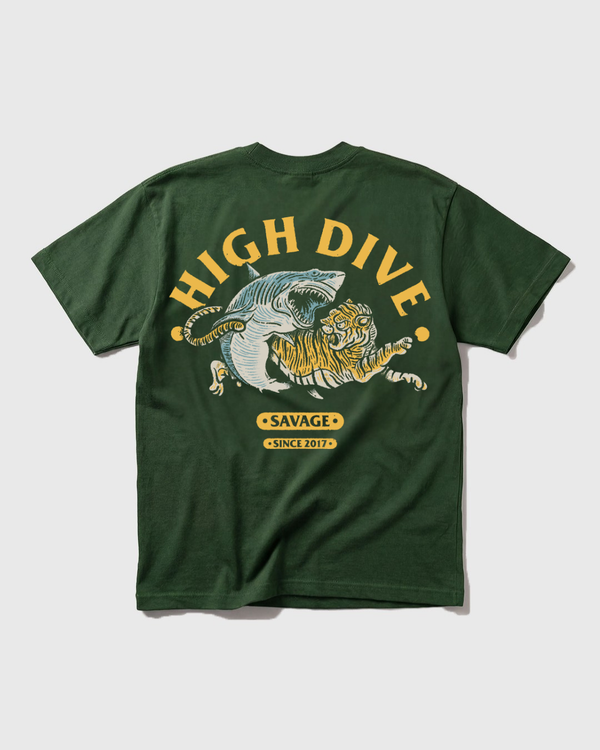 Limited Edition Savage Ultra Heavy Tee Pine Green