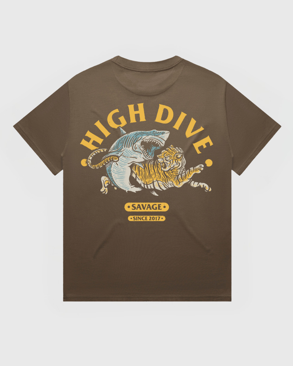 Limited Edition Savage Ultra Heavy Tee Walnut