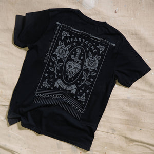 Heartache Blue Print Lounge Set (Tee & Shorts)