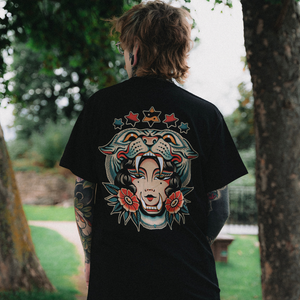 Queen Of Beasts Black Tee