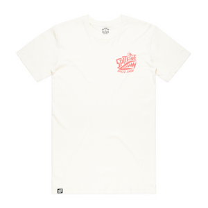 Spitfire X High Dive Apparel Collaboration White T-Shirt ‘Ride The Storm’