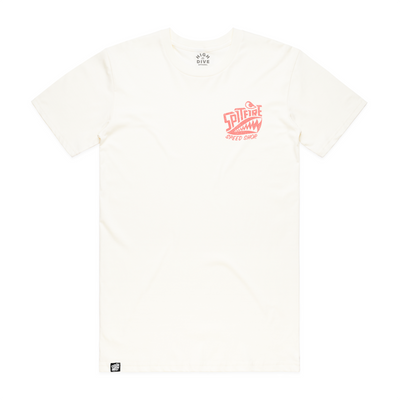 Spitfire X High Dive Apparel Collaboration White T-Shirt ‘Ride The Storm’
