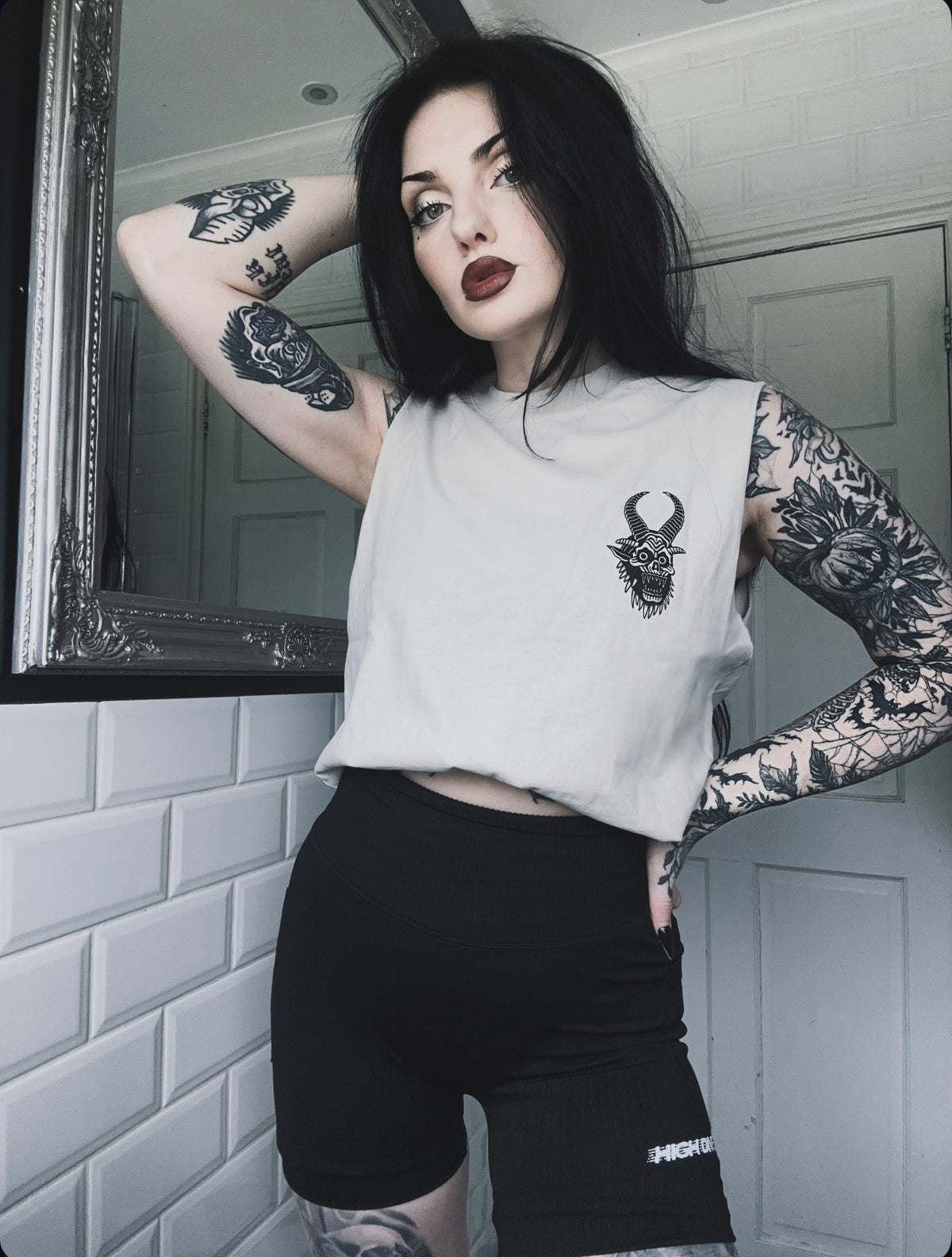 Ezra Flash Heavy Faded Bone Tank