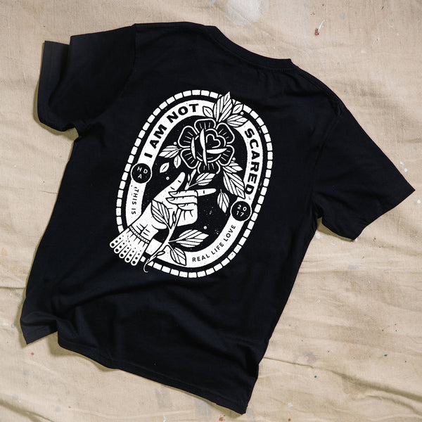I'm Not Scared Black Tee