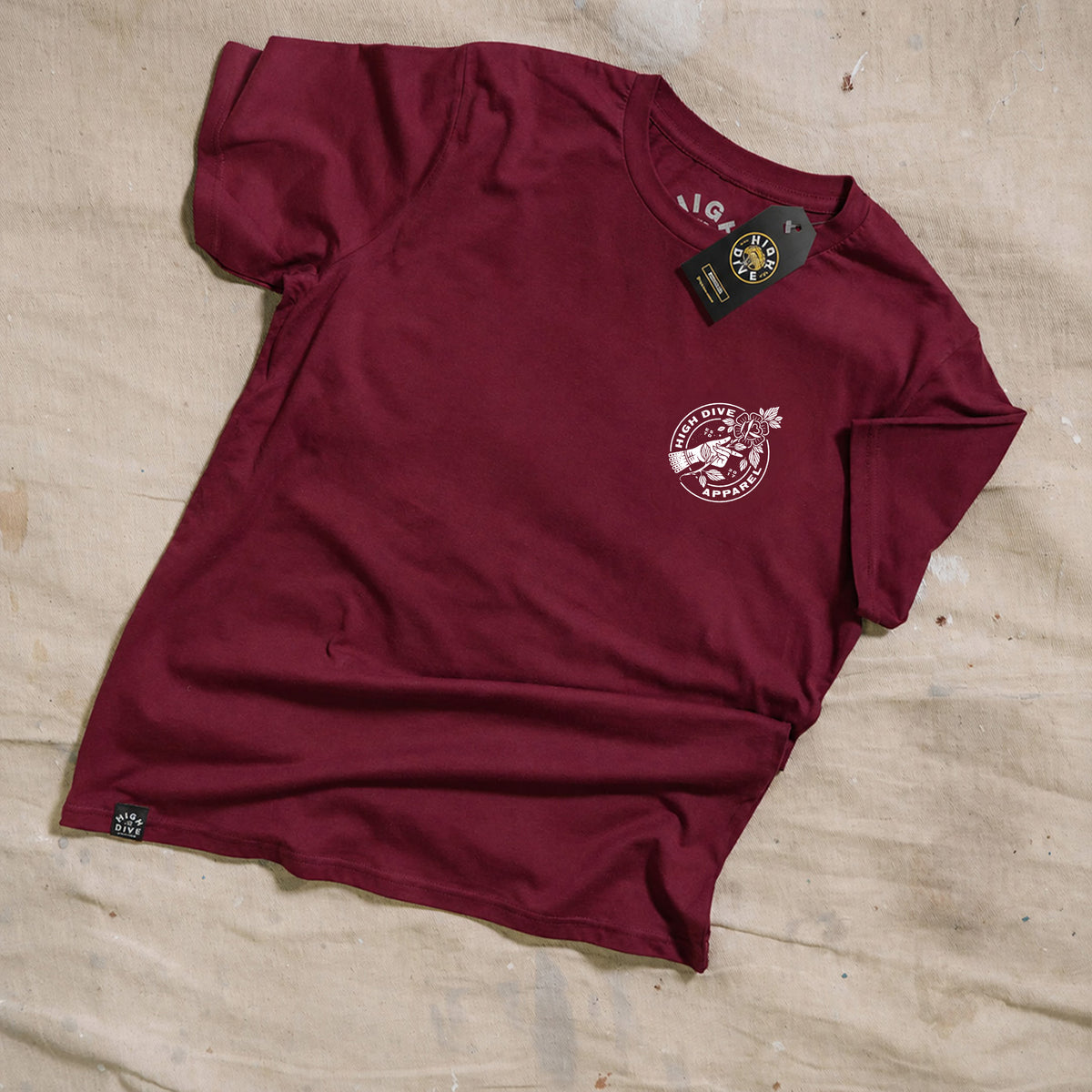 I'm Not Scared Burgundy Tee
