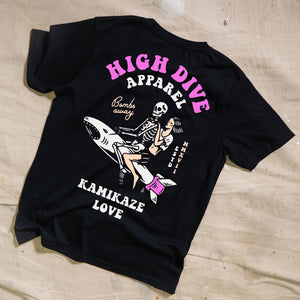 Limited Edition Pink Kamikaze Love Black T-shirt
