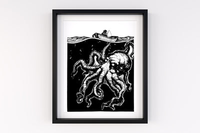 Kraken Large A2 Print