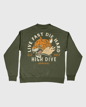 Limited Edition Live Fast Bottle Green Jumper