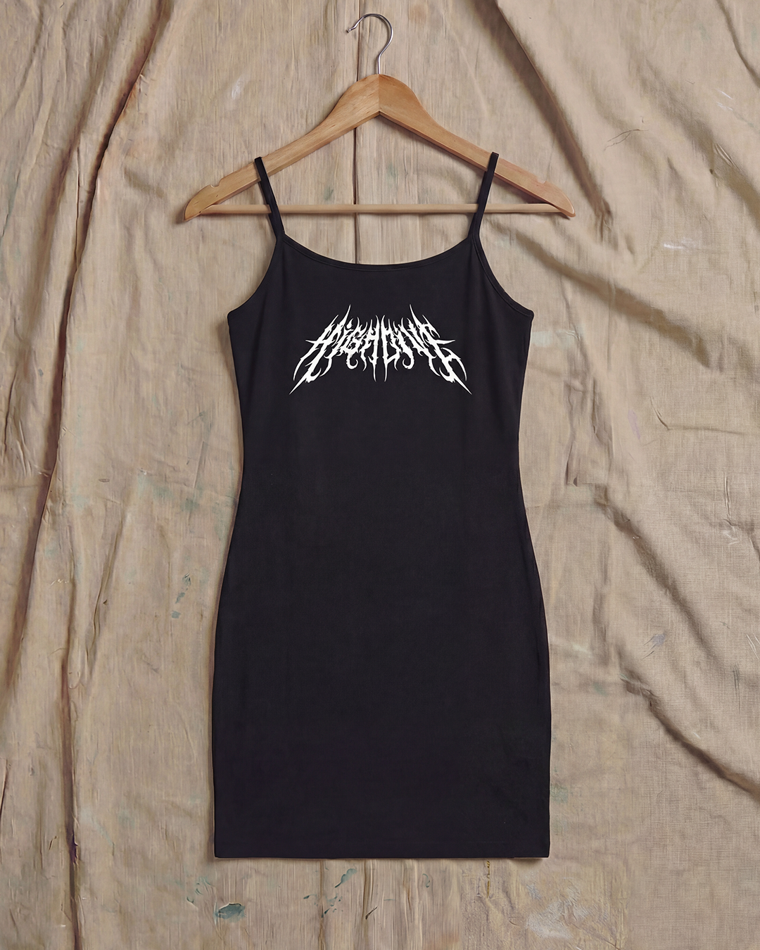 Metal Logo Strapped Jersey Dress