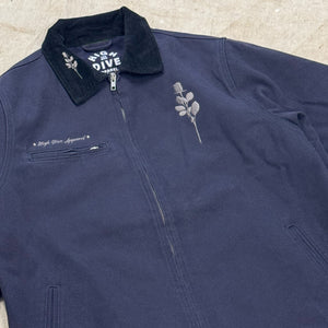 Rose Navy Cord Collar Jacket