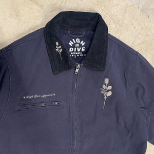 Rose Navy Cord Collar Jacket