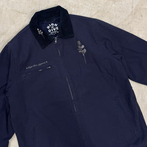 Rose Navy Cord Collar Jacket
