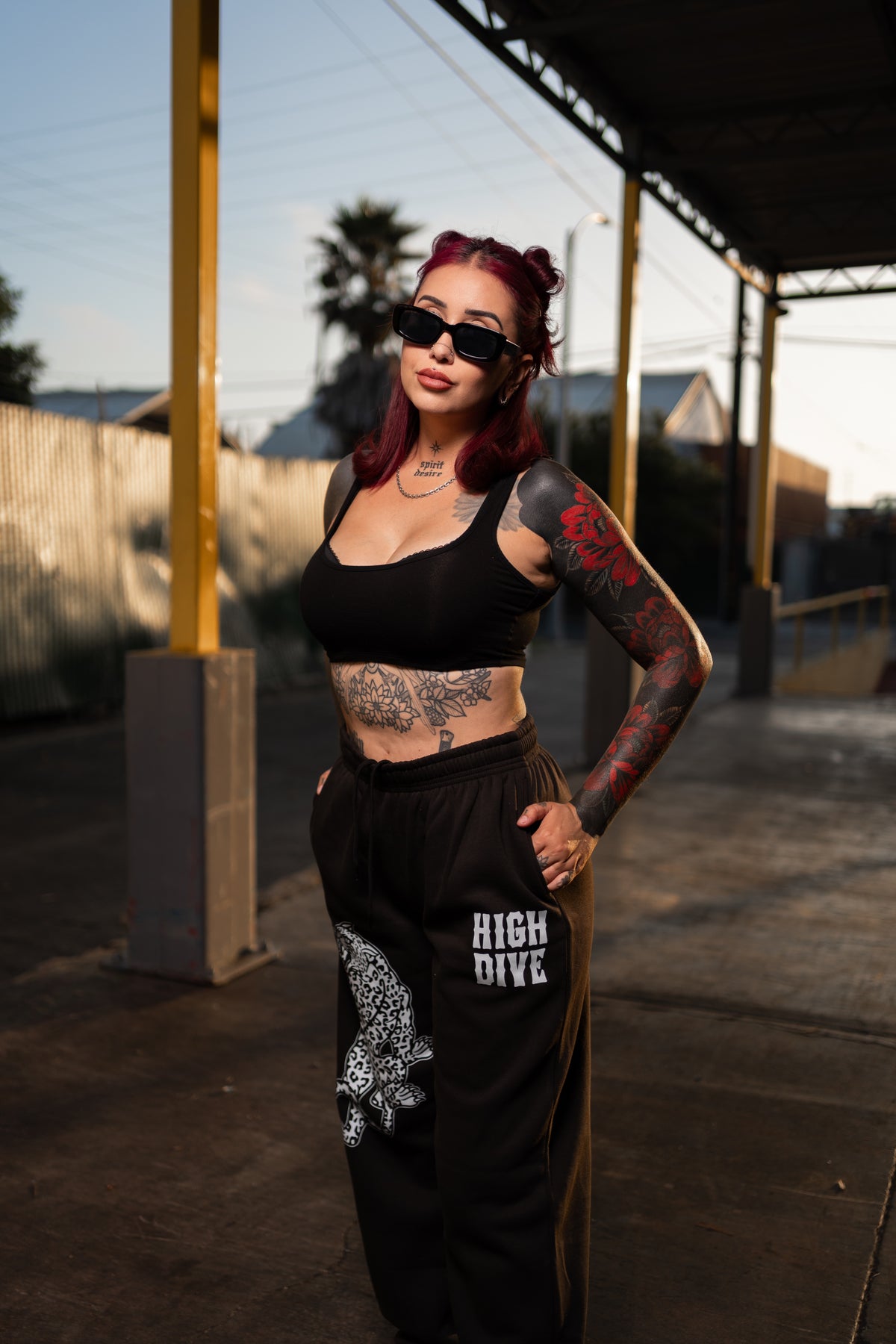 Panther Relax Black Joggers