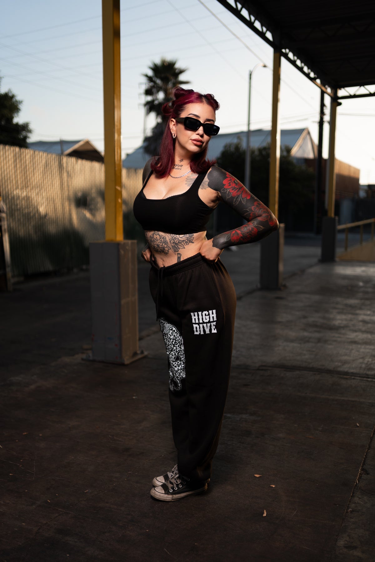 Panther Relax Black Joggers