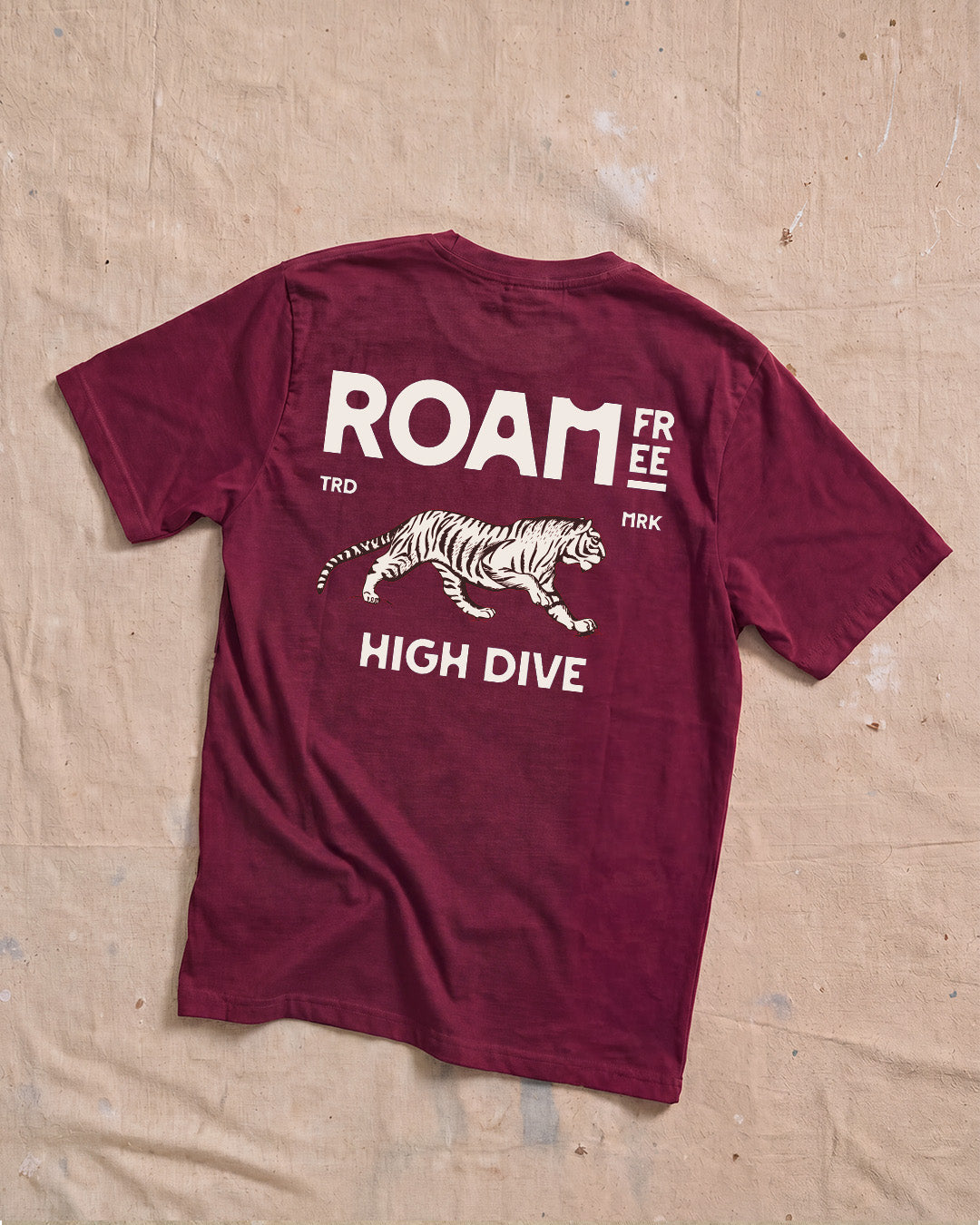 Roam Burgundy Tee