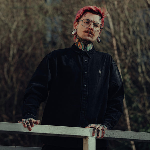 Rose Washed Work Shirt