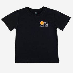 Raised By Waves Black Kids Tee