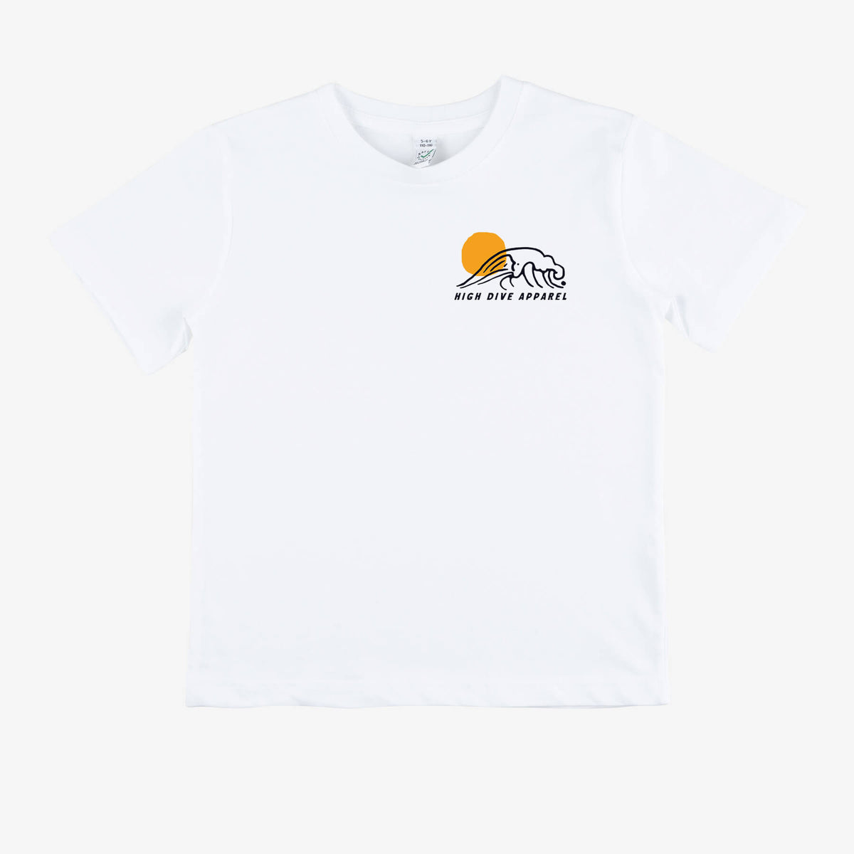 Raised By Waves White Kids Tee