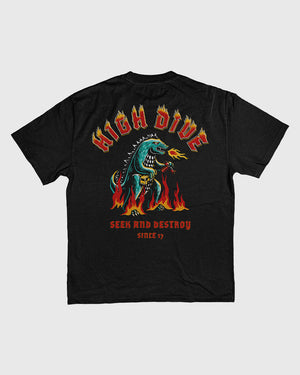 Limited Edition Seek & Destroy Ultra Heavy Tee Faded Black