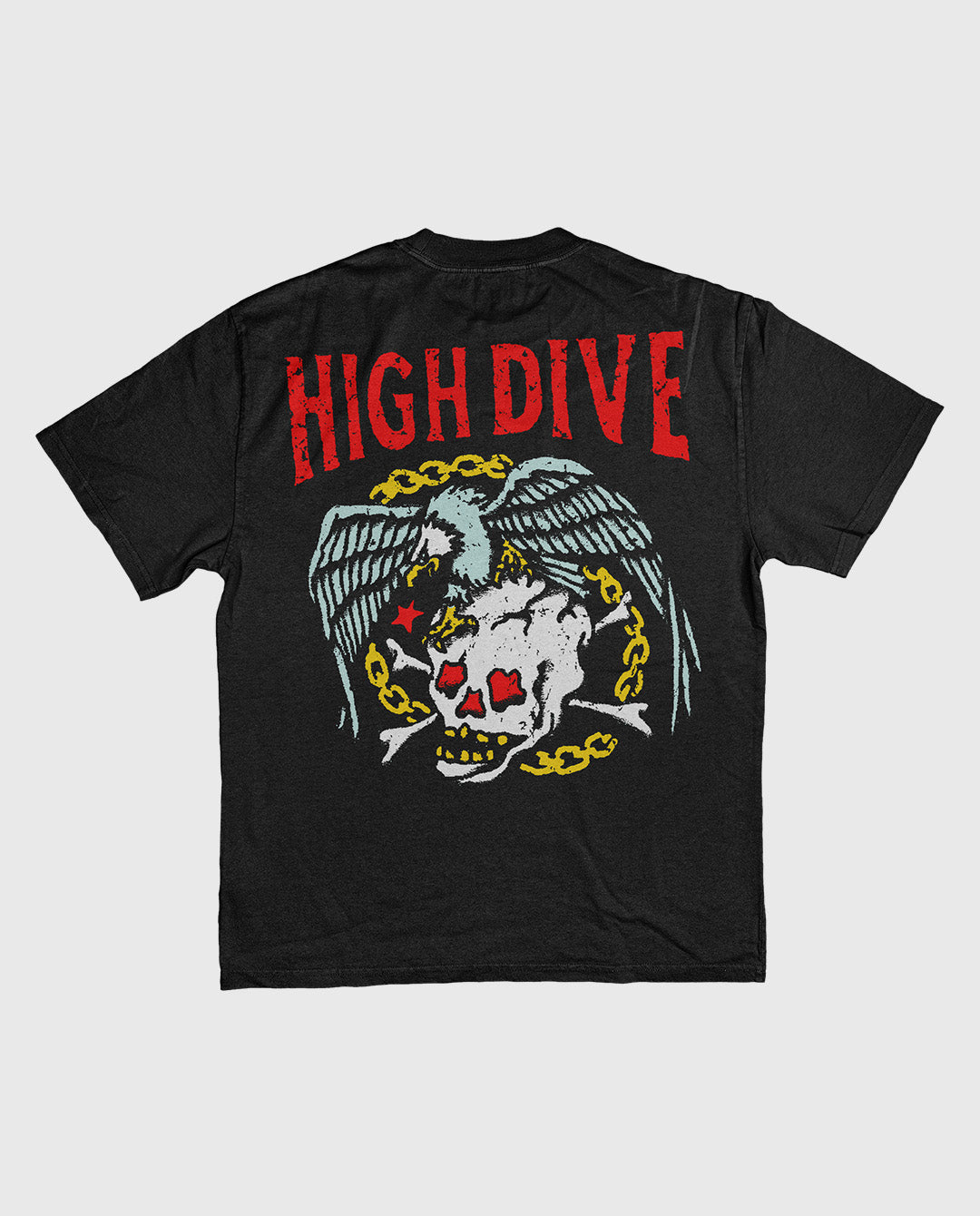 Death By Eagle Heavy Tee Faded Black