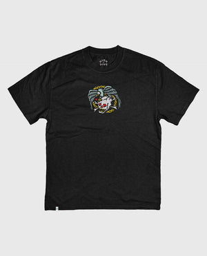 Death By Eagle Heavy Tee Faded Black