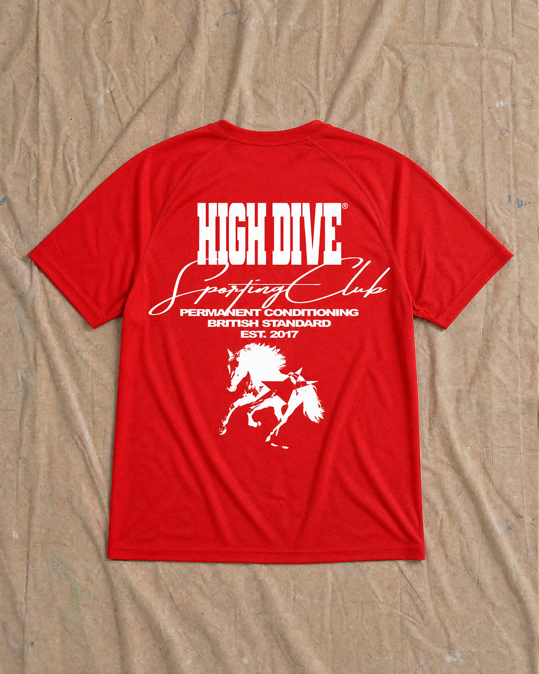 Sporting Horse Red Active Tee