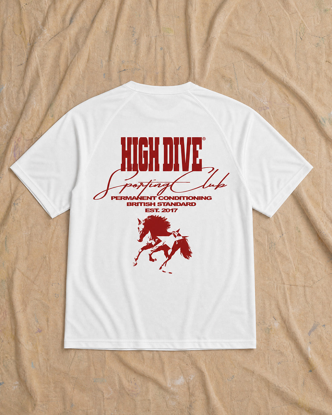 Sporting Horse White Active Tee