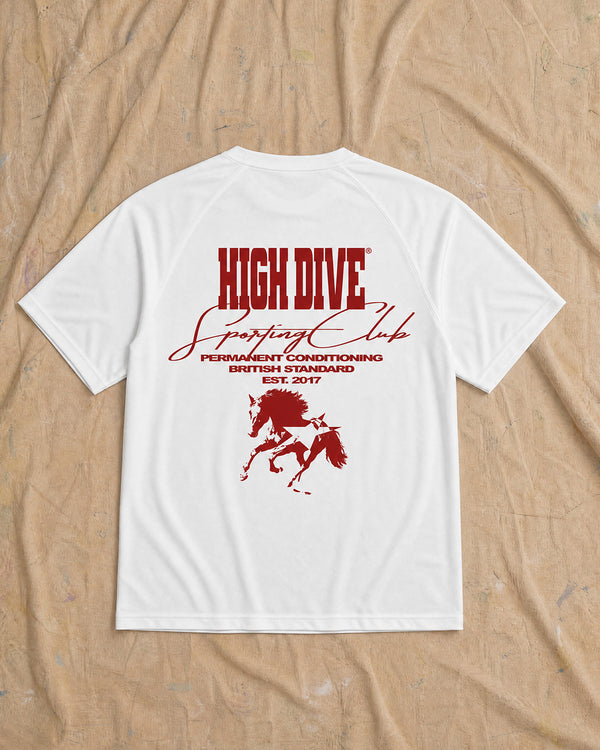 Sporting Horse White Active Tee