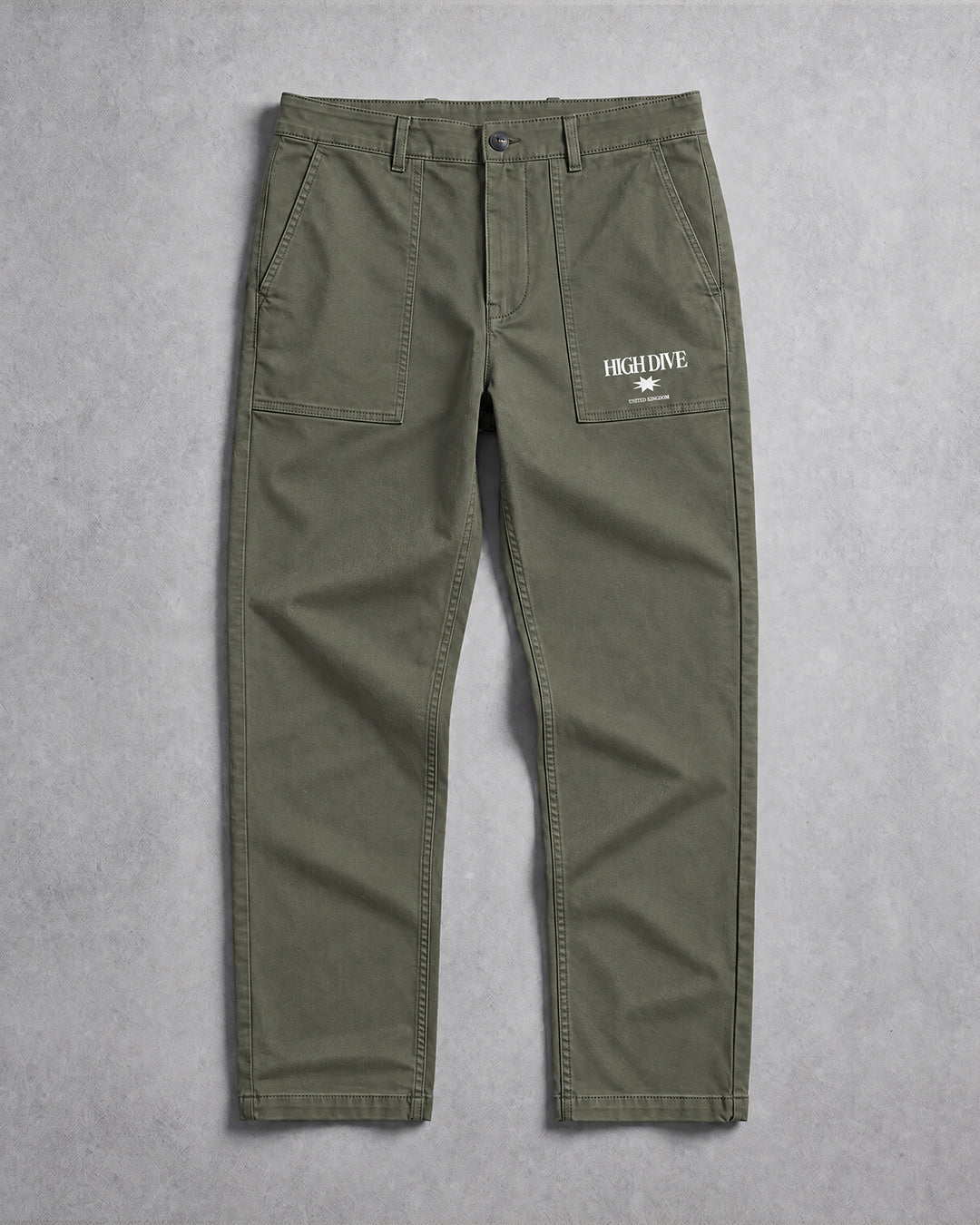 HDA Star Washed Khaki Trousers