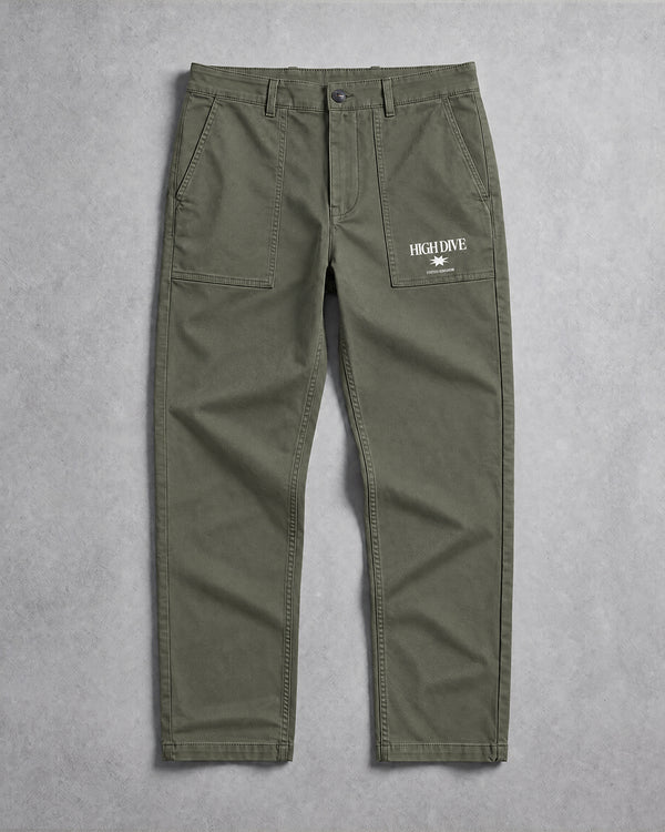 HDA Star Washed Khaki Trousers