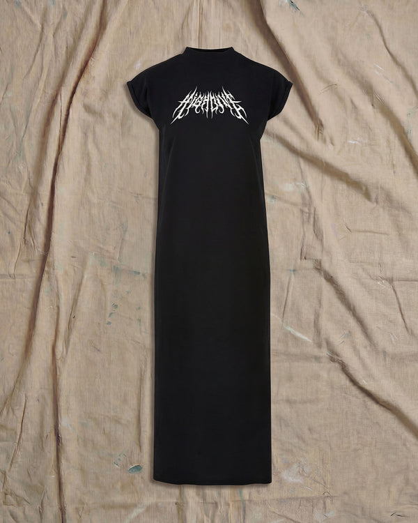Metal Logo Long Dress