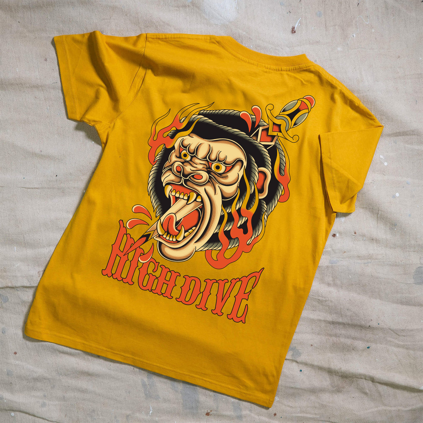 Angry Ape Yellow T-Shirt