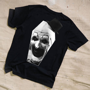 Art The Clown Coffin Black T-Shirt