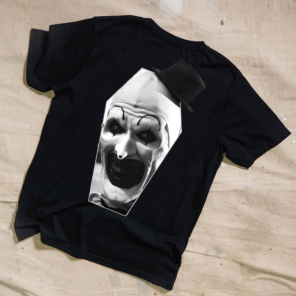 Art The Clown Coffin Black T-Shirt